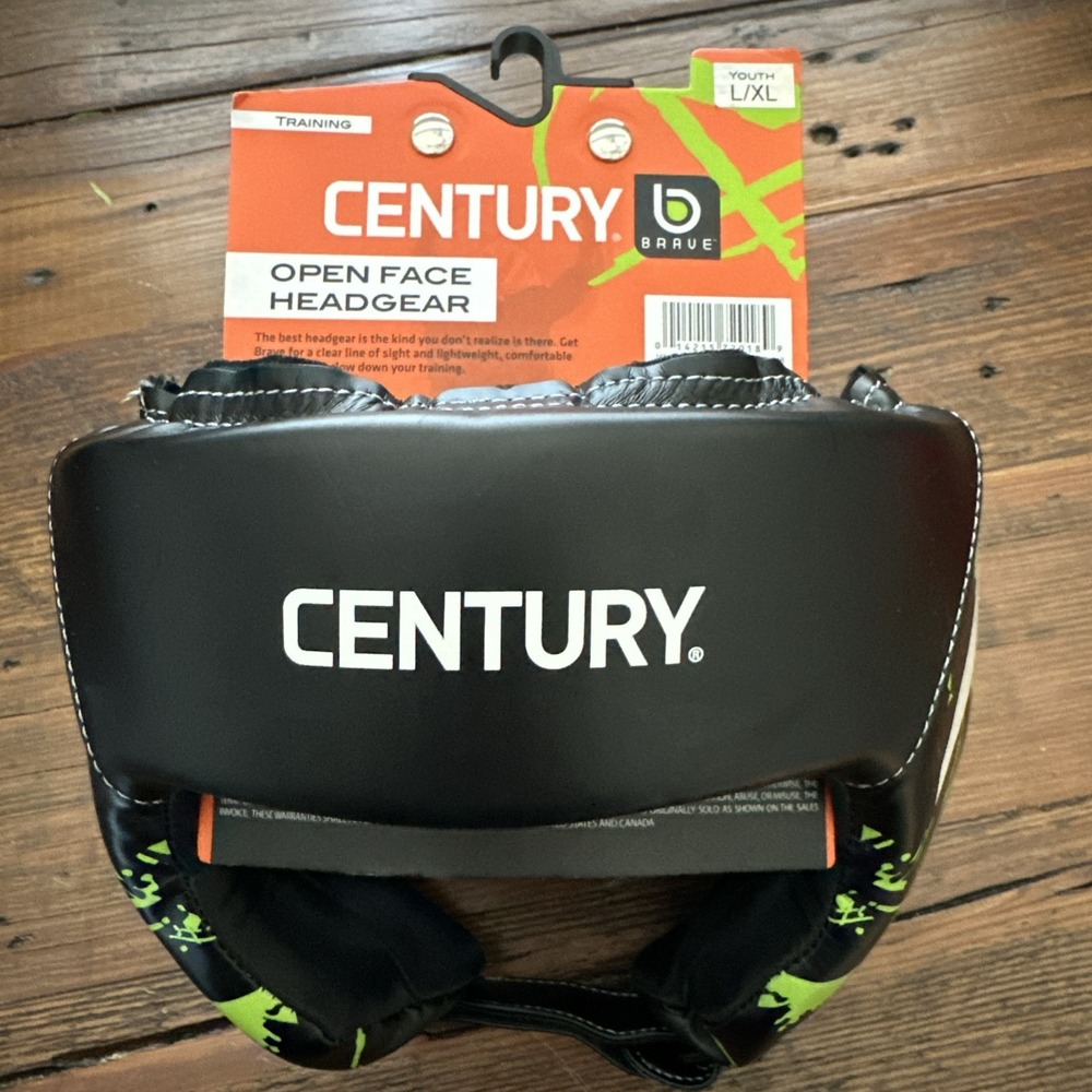 New CENTURY Brave Open Face Youth Boxing Headgear- Large/Extra large - L/XL
